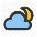 Cloudy Night Bedtime Sleep Icon