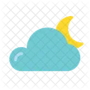 Cloud Forecast Moon Icon