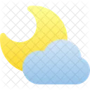 Night Cloud Moon Icon