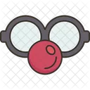 Clown Glasses Nose Icon