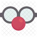 Clown Glasses Nose Icon