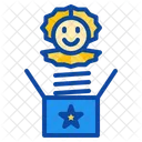 Clown Toy Box Kid Baby Play Child Icon