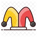 Clown Hat Jester Cap Headpiece Icon