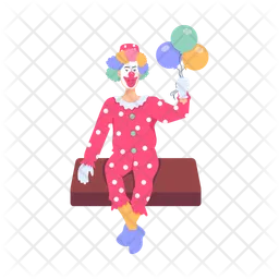 Clown Performance  Icon