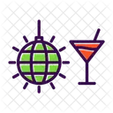 Club Disco Ball Discotheque Icon