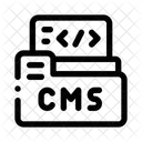 Cms System Content Management System Files And Folders Icon