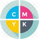 Cmyk、カラー、モデル アイコン