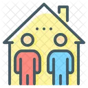 Co Living Home Sharing Home Icon