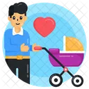 Carrito de bebé  Icono