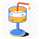 Cocktail Glass Mocktail Glass Refreshing Drink Icon