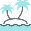 Coconut Tree Beach Icon