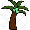 Coco Frutas Arbol Icono