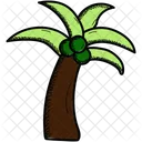 Coco Frutas Arbol Icono