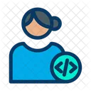 Coder User Coder Profile Female Profile Icon