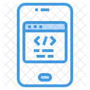 Codificacion Telefono Inteligente Desarrollador De Software Icono