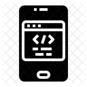Codificacion Telefono Inteligente Desarrollador De Software Icono