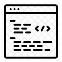 Escrever Site Script Ícone