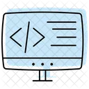 Coding Color Shadow Thinline Icon Icon