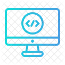 Coding Computer  Icon