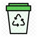 Eco Coffee Cup Recycle 아이콘