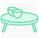 Coffee Table Color Outline Icon 아이콘