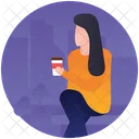 Coffee Time Drinking Coffee Tea Time Icon