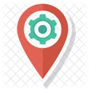 Cog Gps Locationpin Icon