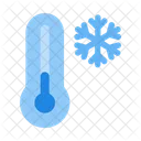 Cold Temperature Thermometer Icon