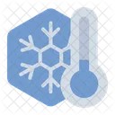 Cold Snowflake Temperature Icon