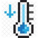 Cold Temperature Thermometer Icon