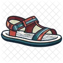 Footwear Icon Flat Style Symbol