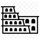 로마 랜드마크 로마 건축 로마 기념물 아이콘