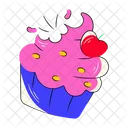 Colourful Cupcake Muffin Cream Cupcake Icon