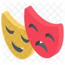 Comedy Symbol Theater Masks Movie Masks Icon