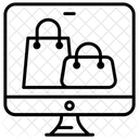 Comercio Electronico En Linea Icono