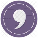 Punctuation Marks Quotes Interval Icon