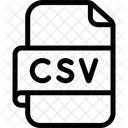 Comma Separated Values File  Icon
