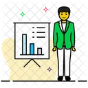 Business Presentation Graphical Presentation Competition Analysis Icon