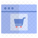 Compras Web Carro Carro Icono