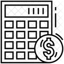 Calcul De Largent Impot Banque Icône