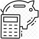 Calcul De Largent Impot Banque Icône