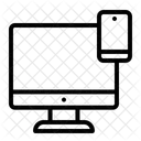Computador móvel responsivo  Ícone