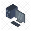 Computer Isometric Technology Icon