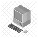 Computer Isometric Technology Icon