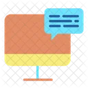 Computer Chat  Icon