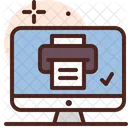 Computer Printing  Icon