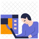 Computer Repair Engineer Maintenance Icon