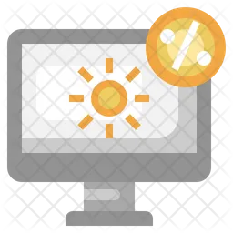 Computer Sale  Icon