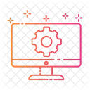 Gradient Monitor Service Icon