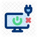 Computer unplugged  Icon